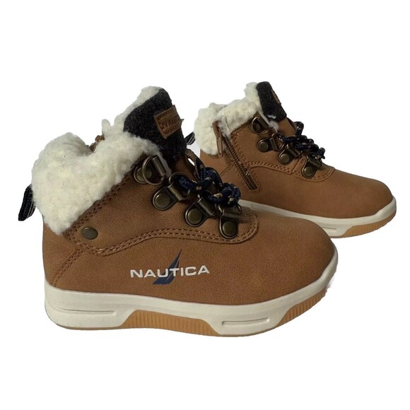 Nautica Campgaw Toddler Size Brown Ankle Boots Winter Boys Youth